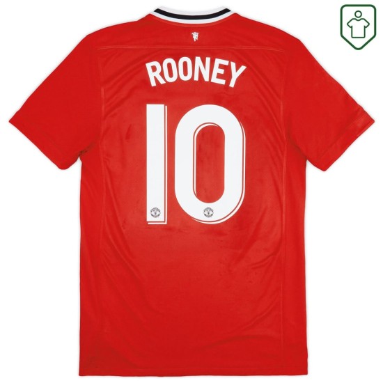 Herren Manchester United 2011/12 Heim Retro Shirt Rooney #10