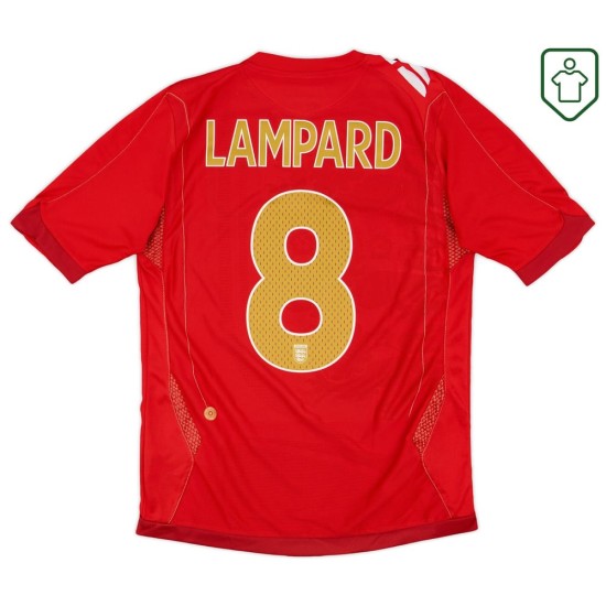 Männer England 2006/08 Auswärts Retro Shirt Lampard #8 Männer England 2006/08 Auswärts Retro Shirt Lampard #8