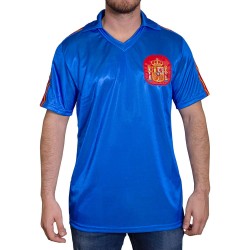 Herren Spanien 1982 Retro Weltmeisterschaft Shirt - Blau Herren Spanien 1982 Retro Weltmeisterschaft Shirt - Blau