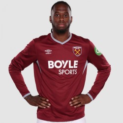 Kinderlangarmtrikot West Ham United Heim 2025/26