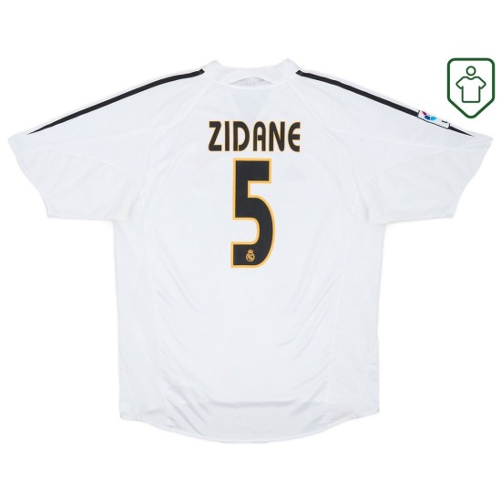 Herren Real Madrid Heim-Retro-Trikot 2004/05 Zidane #5