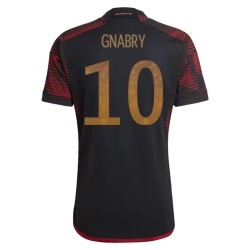 Serge Gnabry #10 Deutschland Auswärtstrikot Weltmeisterschaft 2022
