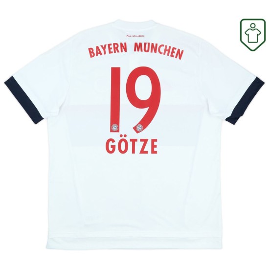 Herren Bayern München 2015/16 Auswärts-Retro-Trikot Götze #19