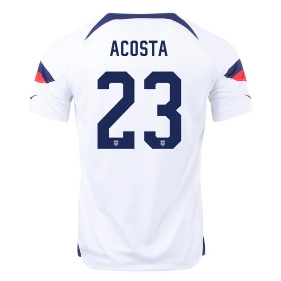 Kellyn Acosta #23 USMNT Heimtrikot Weltmeisterschaft 2022