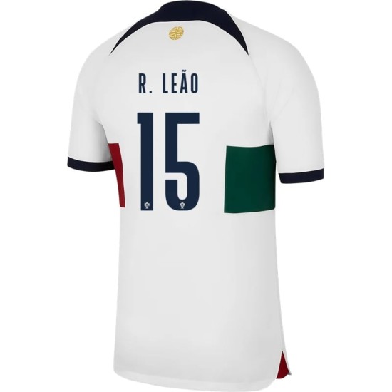 Rafael Leao #15 Portugal Auswärtstrikot Weltmeisterschaft 2022