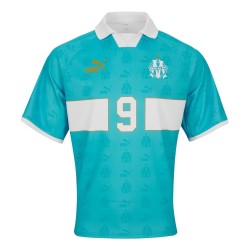 Herren OM Retro King Trikot #9 - Blau