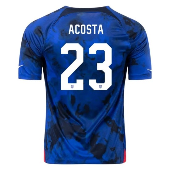 Kellyn Acosta #23 USMNT Auswärtstrikot Weltmeisterschaft 2022 Kellyn Acosta #23 USMNT Auswärtstrikot Weltmeisterschaft 2022
