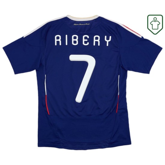 Männer Frankreich 2009/10 Heim Retro Shirt Ribery #7