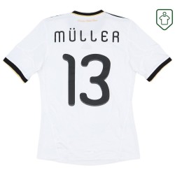 Männer Deutschland 2010/11 Heim Retro Shirt Müller #13