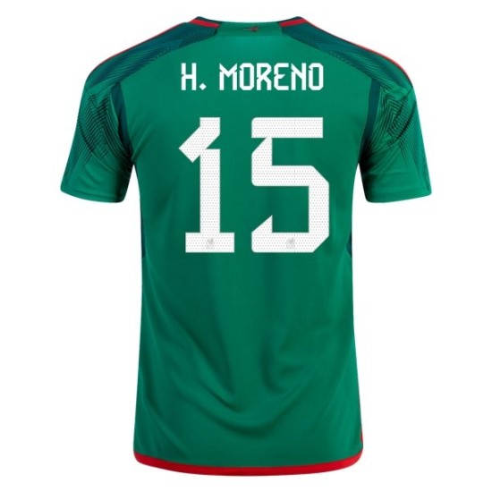 Héctor Moreno #15 Mexiko Heimtrikot Weltmeisterschaft 2022 Héctor Moreno #15 Mexiko Heimtrikot Weltmeisterschaft 2022