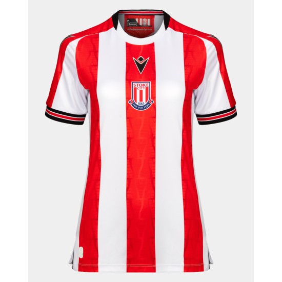 Damen Stoke City 2024/25 Heimtrikot ohne Sponsor