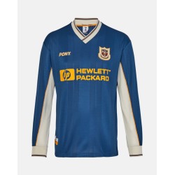 Herren Tottenham Hotspur 1997 Auswärts Retro Pony Langarmtrikot
