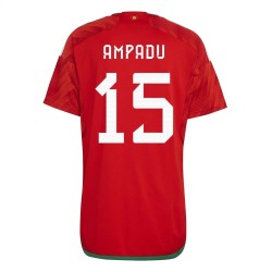 Ethan Ampadu #15 Wales Heimtrikot Weltmeisterschaft 2022