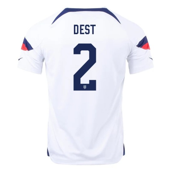 Sergiño Dest #2 USMNT Heimtrikot Weltmeisterschaft 2022 Sergiño Dest #2 USMNT Heimtrikot Weltmeisterschaft 2022