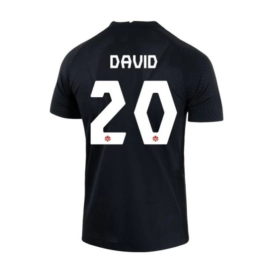 Jonathan David #20 Kanada Drittes Trikot Weltmeisterschaft 2022 Jonathan David #20 Kanada Drittes Trikot Weltmeisterschaft 2022