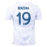 Karim Benzema #19 Frankreich Auswärtstrikot Weltmeisterschaft 2022