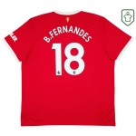 Herren Manchester United 2021/22 Heim Retro Shirt B. Fernandes #18