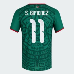 Herren Mexiko 2026 Heim Authentisches WM-Trikot S. GIMENEZ #11