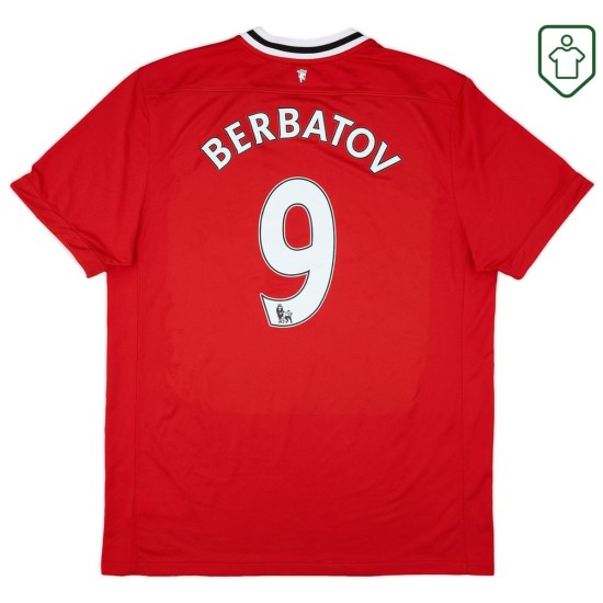 Herren Manchester United 2011/12 Heim Retro Shirt Berbatov #9 Herren Manchester United 2011/12 Heim Retro Shirt Berbatov #9