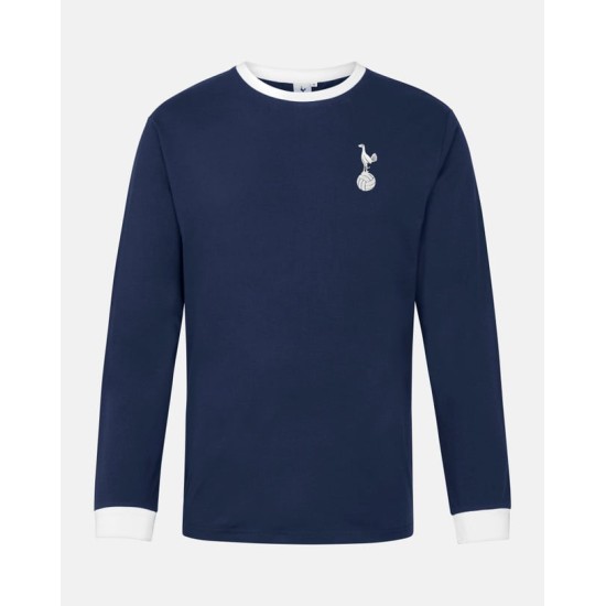 Herren Tottenham Hotspur 1970 Auswärts Retro Langarmtrikot