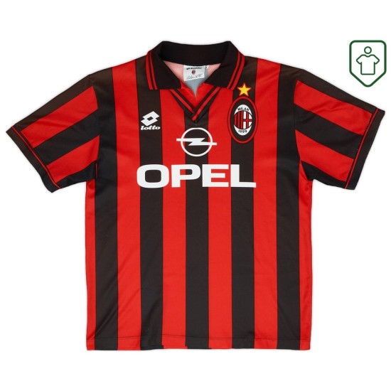 Herren Milan 1997/98 Heim-Retro-Trikot