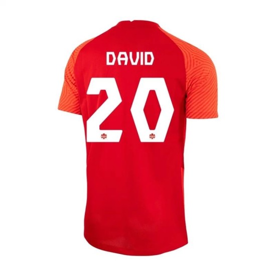 Jonathan David #20 Kanada Heimtrikot Weltmeisterschaft 2022