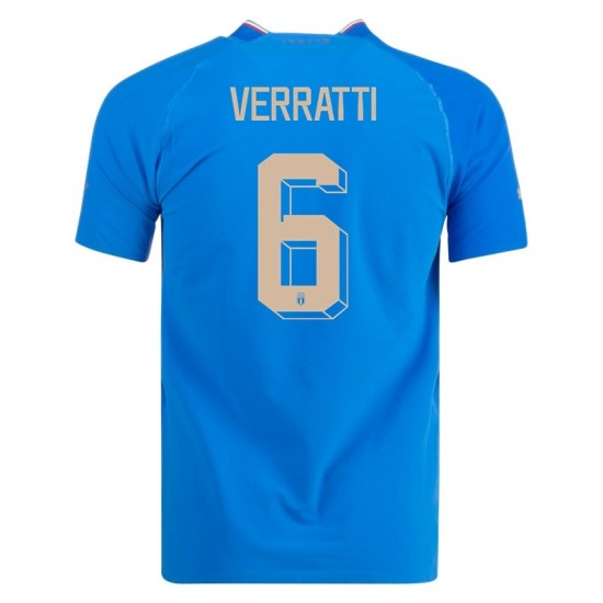 Marco Verratti #6 Italien Heimtrikot Weltmeisterschaft 2022 Marco Verratti #6 Italien Heimtrikot Weltmeisterschaft 2022