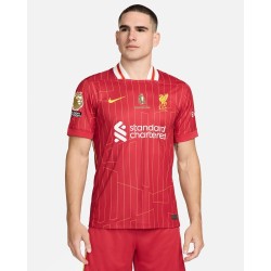 Herren Liverpool 2024/25 Heim LFC Champions Trikot & Goldene Trophäe & Abzeichen