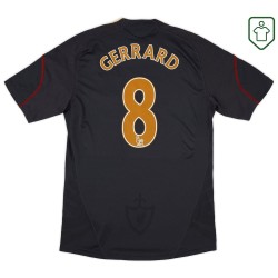 Herren Liverpool 2009/10 Auswärts Retro Shirt Gerrard #8