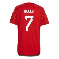 Joe Allen #7 Wales Heimtrikot Weltmeisterschaft 2022