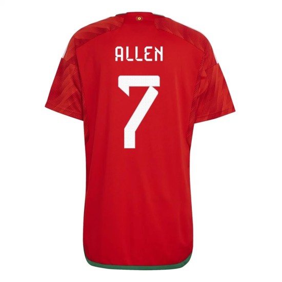 Joe Allen #7 Wales Heimtrikot Weltmeisterschaft 2022