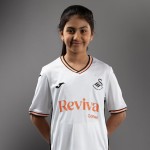 Kind Swansea City 2024/25 Heimtrikot