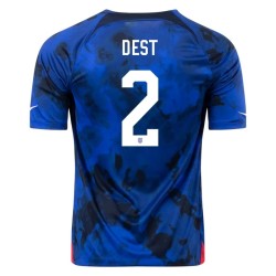 Sergiño Dest #2 USMNT Auswärtstrikot Weltmeisterschaft 2022