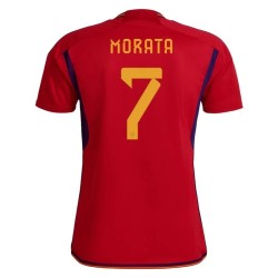Álvaro Morata #7 Spanien Heimtrikot Weltmeisterschaft 2022