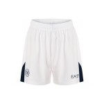 Damen Neapel 2024/25 Heim Shorts - Weiß/Marineblau
