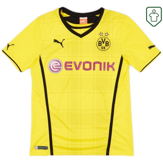 Herren BVB Borussia Dortmund 2013/14 Heim-Retro-Trikot Herren BVB Borussia Dortmund 2013/14 Heim-Retro-Trikot