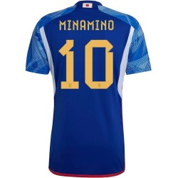 Takumi Minamino #10 Japan Heimtrikot Weltmeisterschaft 2022
