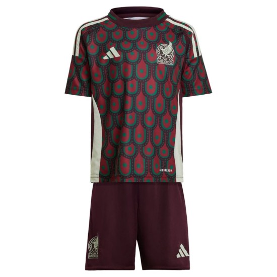 Kinder Mexiko Heimtrikot+Kurze Hosen Copa America 2024 Kinder Mexiko Heimtrikot+Kurze Hosen Copa America 2024