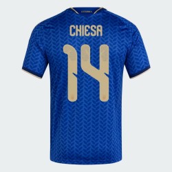 Herren Italien 2026 Heim Authentisches WM-Trikot CHIESA #14