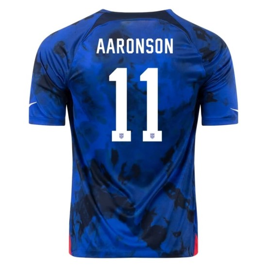 Brenden Aaronson #11 USMNT Auswärtstrikot Weltmeisterschaft 2022