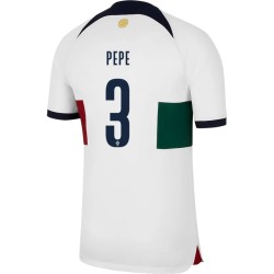 Pepe #3 Portugal Auswärtstrikot Weltmeisterschaft 2022