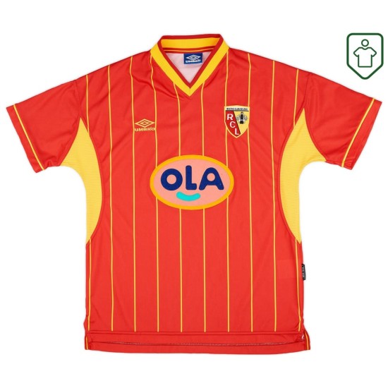 Herren RC Lens Heim-Retro-Trikot 1999/00