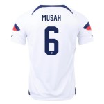 Yunus Musah #6 USMNT Heimtrikot Weltmeisterschaft 2022