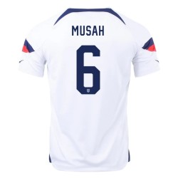 Yunus Musah #6 USMNT Heimtrikot Weltmeisterschaft 2022