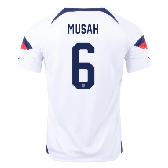 Yunus Musah #6 USMNT Heimtrikot Weltmeisterschaft 2022