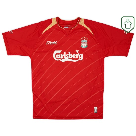 Herren Liverpool 2005/06 CL Heim Retro Shirt