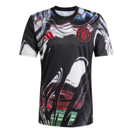 Herren Manchester United 2025/26 Drittes Pre-Match Trikot – Schwarz