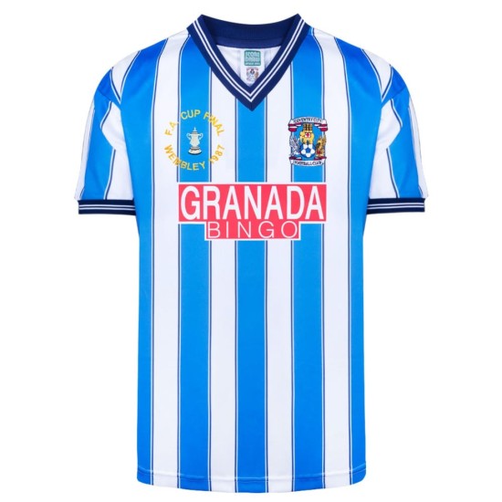 Herren Coventry City 1987 FA Cup Finale Retro Trikot