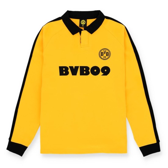 Herren BVB Borussia Dortmund Retro-Langarmtrikot der 70er Jahre