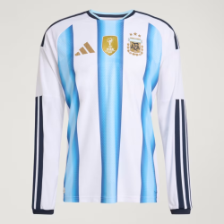 Kinder Argentinien 2026 Heim Authentisches WM-Langarmtrikot